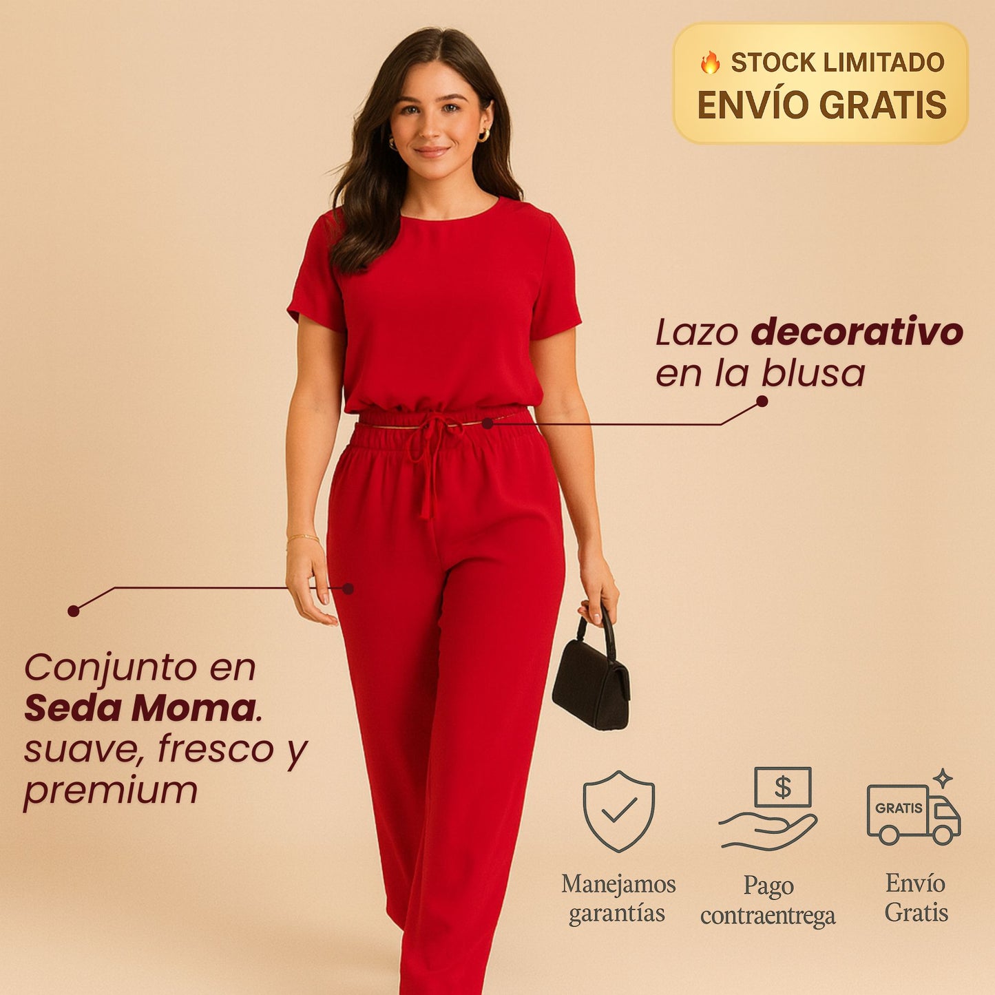 Conjunto Ruby Premium: En Seda Moma - Envío GRATIS 👇🏻