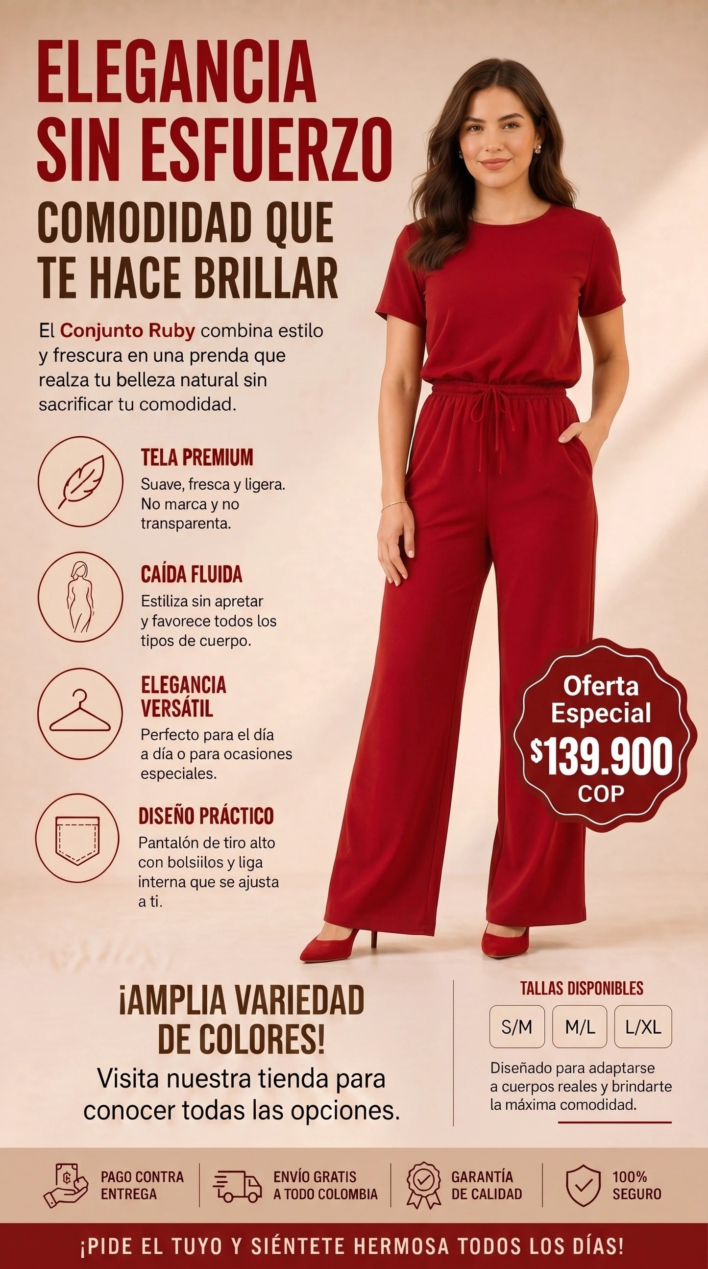 Conjunto Ruby: Diseñado para cuerpos y tallas reales